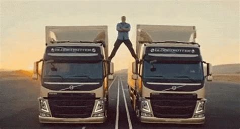 Jean Claude Van Damme Volvo Trucks Perfect Jeans Animated Cool