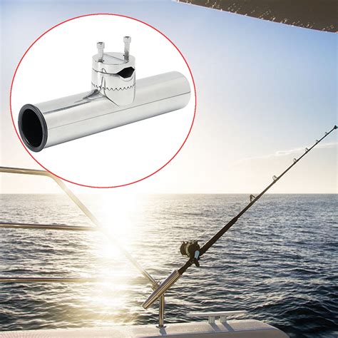 Acier Inox Support à Porte Canne à Pêche Yacht Bateau 360 Réglable