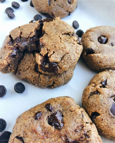 Healthy 4 Ingredient Chocolate Chip Cookies So Simple And Delicious