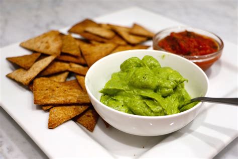 Homemade Tortilla Chips Avocado Cheese Dip Whitney E Rd