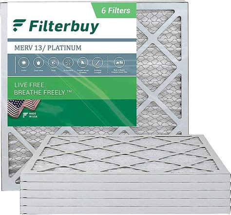 Filterbuy X X Air Filter Merv Pleated Hvac Ac Furnace Filters