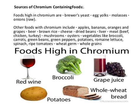 Foods High In Chromium List