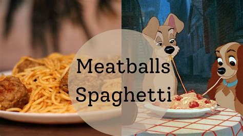 Lady And Tramp Meatball Spaghetti سباغتي بكرات اللحم Youtube