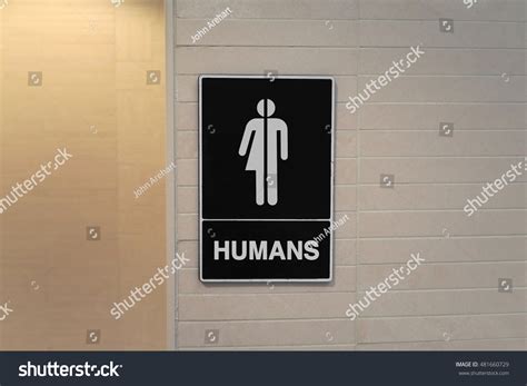 Gender Neutral Restroom Sign That Says Stock Photo 481660729 | Shutterstock