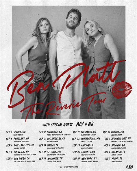 Ben Platt Announces Fall 2022 Reverie Tour Dates With Aly And Aj