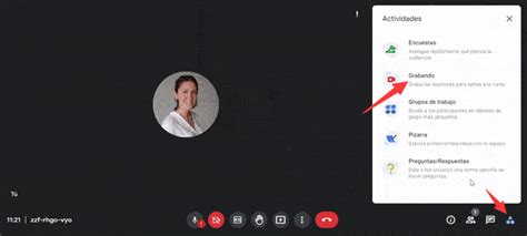 Grabar Llamada Y Videollamada En Google Meet