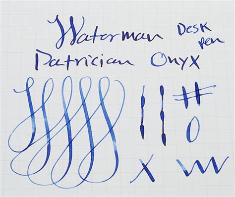 Waterman Patrician Fountain Pen For Desk Base Onyx Flexible Fine Nib