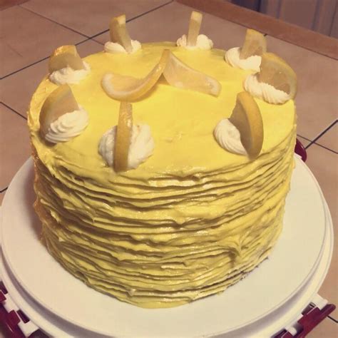 For My Mom’s Birthday Lemon Cake With Cream Cheese Frosting I Tried To Be Creative R