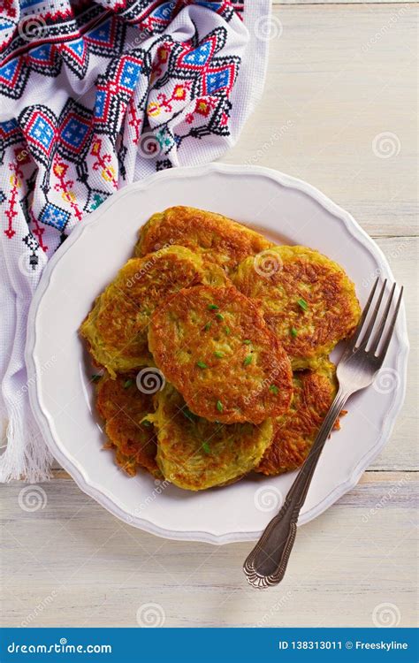 Potato Cakes Vegetable Fritters Latkes Draniki Vegetable Pancakes