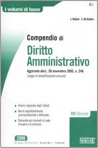 Compendio Di Diritto Amministrativo Delpino Luigi Del Giudice