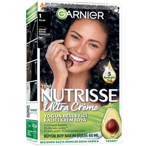 Garnier Nutrisse Ultra Creme Kal C Krem Boya No Siyah