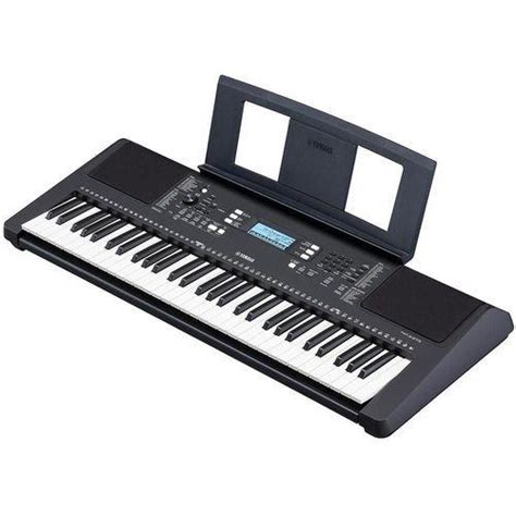 Teclado Arranjador Yamaha Psr E Preto Fonte Bivolt E Suporte De