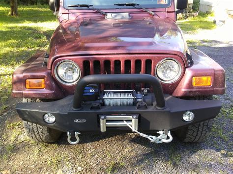 Quadratec Winch Ready Bull Bar Front Bumpers For 97 06 Jeep Wrangler Tj And Unlimited Quadratec