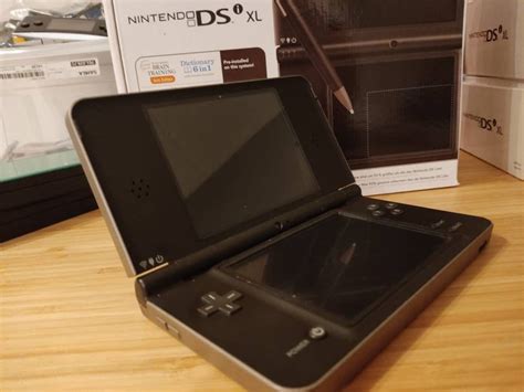 MODDED Nintendo Dsi XL Black Gray Edition. With 5000 Games. Original. Good Condition. Vintage ...