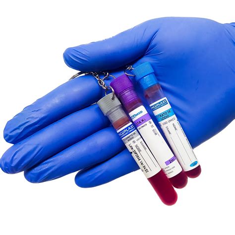 Chaveiro Tubo Coleta De Sangue Azul Citrato De S Dio Bio Store