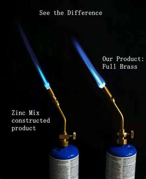 Bluefire Full Metal Brass Pencil Flame Gas Welding Torch Head Mapp Map Propane 4713431004511 Ebay