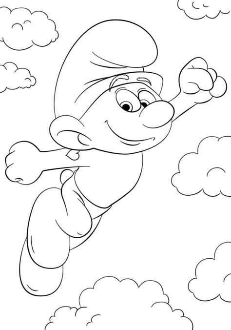 Smurf Coloring Book Pages