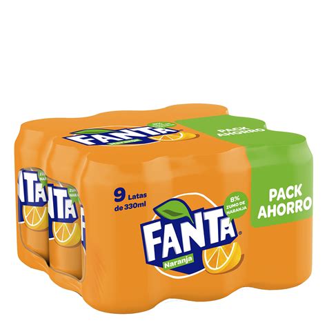 Refresco De Naranja Fanta Con Gas Pack De Latas De Cl Fanta