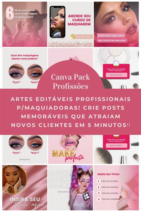 Canva Pack Profissões Templates p 34 profissões em um mesmo Pack