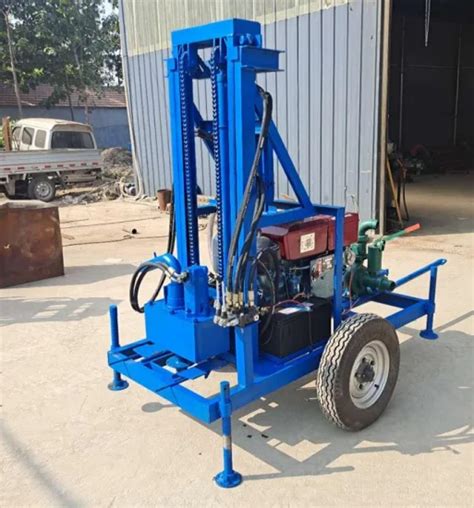 Small Trailer Mounted Portable Borehole Water Well Drilling Rigs