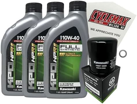 Amazon Cyclemax Full Synthetic Oil Change Kit Fits