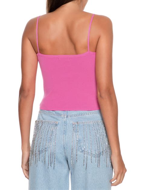 Blusa Feminina Cropped Strass Market 33 Rosa Oqvestir