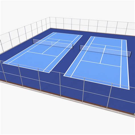 Outdoor Badminton Court 3d Model 3d Model 49 Blend C4d Ma Max Obj Fbx 3ds Free3d