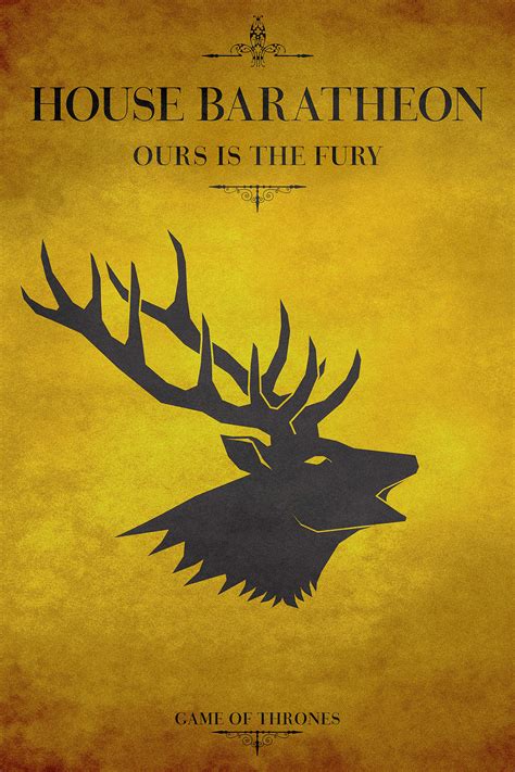 House Baratheon Game Of Thrones On Behance