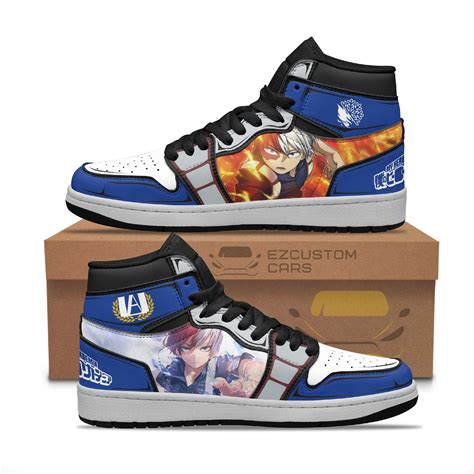 Shoto Todoroki Jordan Sneakers Custom My Hero Academia Anime Shoes Ezc