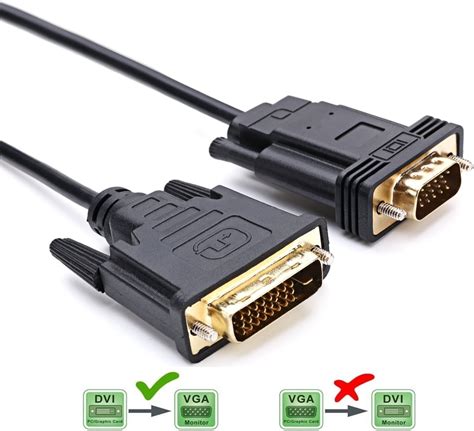 CableDeconn Active DVI To VGA 6FT DVI 24 1 DVI D M To VGA Male With