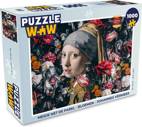 Puzzel Meisje Met De Parel Bloemen Johannes Vermeer Legpuzzel