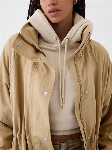 Oversized Nylon Parka Gap