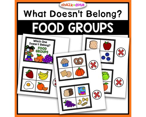 Food Groups, Healthy Eating, Nutrition Activity, Which Food Doesn't