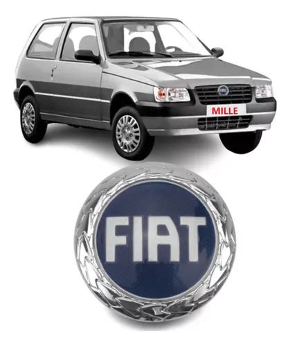 Emblema Logo Grade Fiat Uno Mille Azul