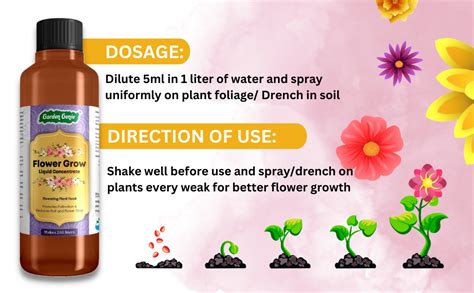 Garden Genie Flower Grow Liquid Concentrate Organic Flower Growth