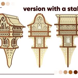 Gnome House Laser Cut File Svg Plywood Design For Garden And Plant Etsy