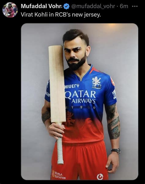 Virat Kohli In Rcbs New Jersey Rcricket