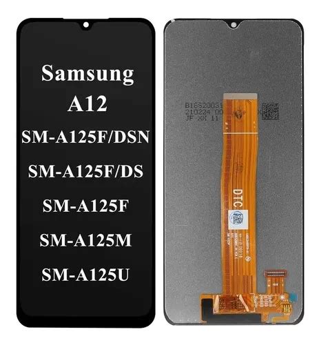 Pantalla Para Samsung Galaxy A12 Táctil Con Sm a125f ds Meses sin interés