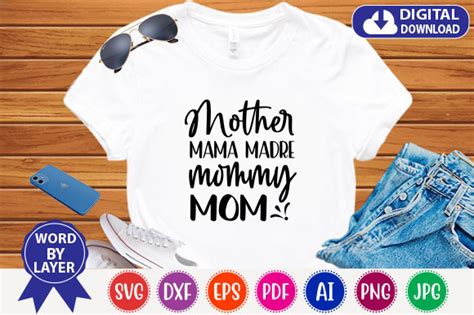 Mother Mama Madre Mommy Mom Svg Graphic By Premium Svg Art · Creative