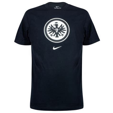 Eintracht Frankfurt T Shirt Crest Zwart Unisportstore Nl