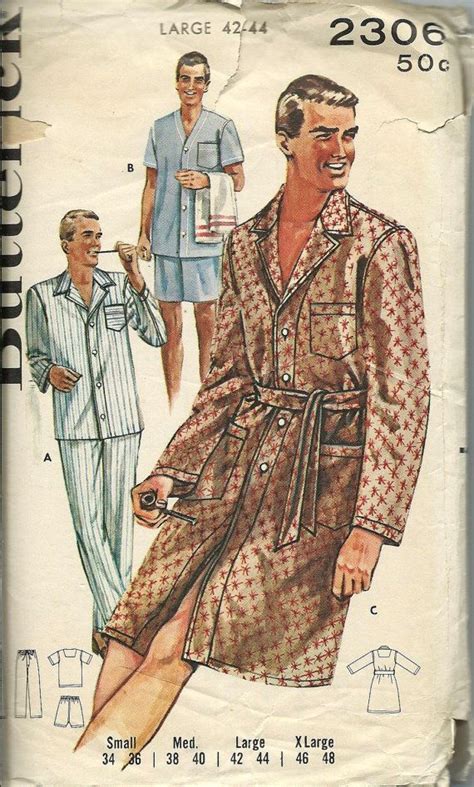 S Men S Pajamas Sleep Coat Or Robe By Dawnsdesignboutique