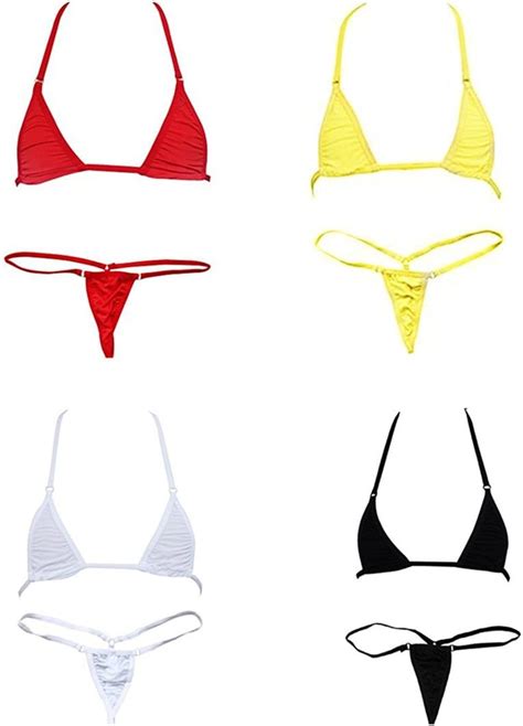 Amazon ADESUGATA Sexy Woman Bikini Small Top And Sexy G String