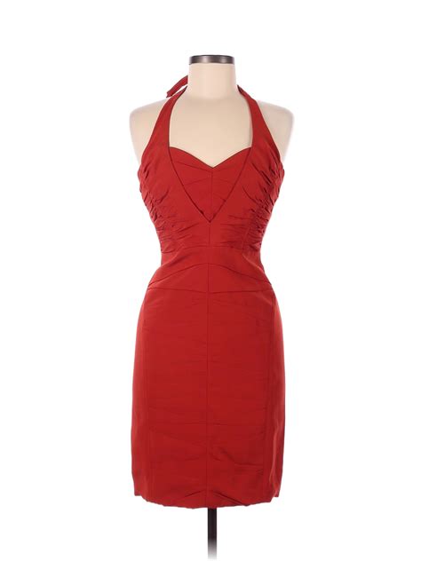 Zac Posen Solid Red Cocktail Dress Size 8 83 Off Thredup