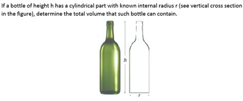 Volume of a bottle - Mathematics Stack Exchange