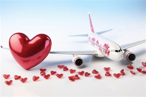 Premium Photo Honeymoon Or Travel Lover Concept Airplane Model And