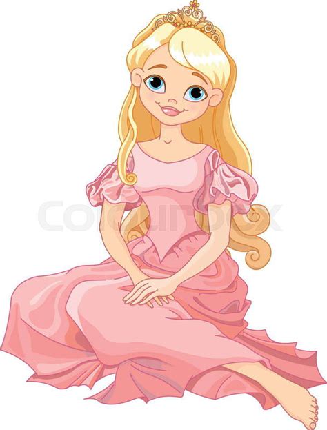 Illustration Of Beautiful Princess Stock Vector Colourbox