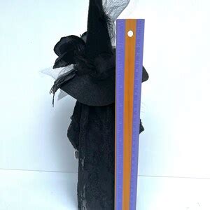 Black Witch Gnome Halloween Decoration Etsy