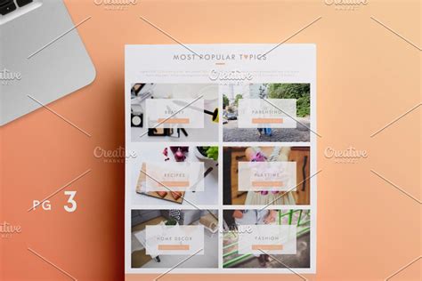 Blogger Media Kit Template 3 Pages Creative Resume Templates