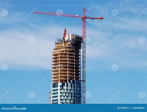 Skyscraper Construction Crane Stock Image - Image: 2205911