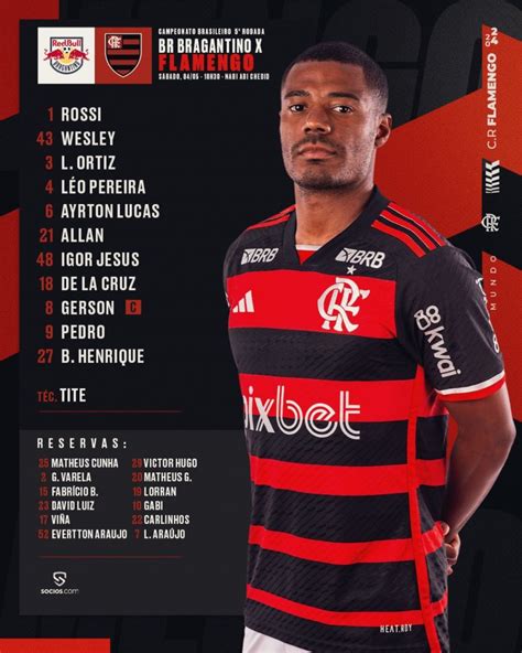 Mudan As Tite Escala O Flamengo Para Enfrentar O Bragantino